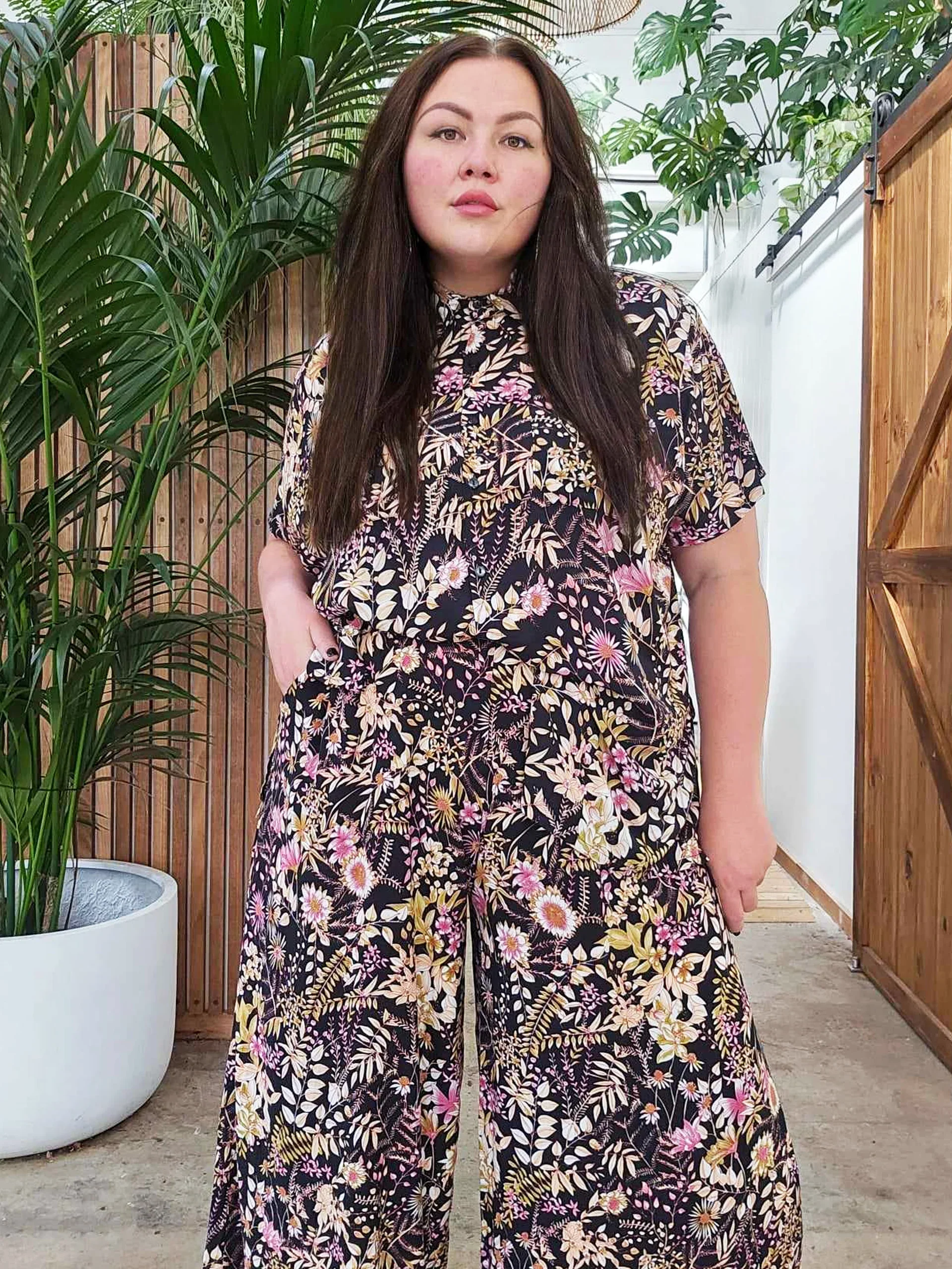 Harvest Shirt in Black Wildflower - Image 8